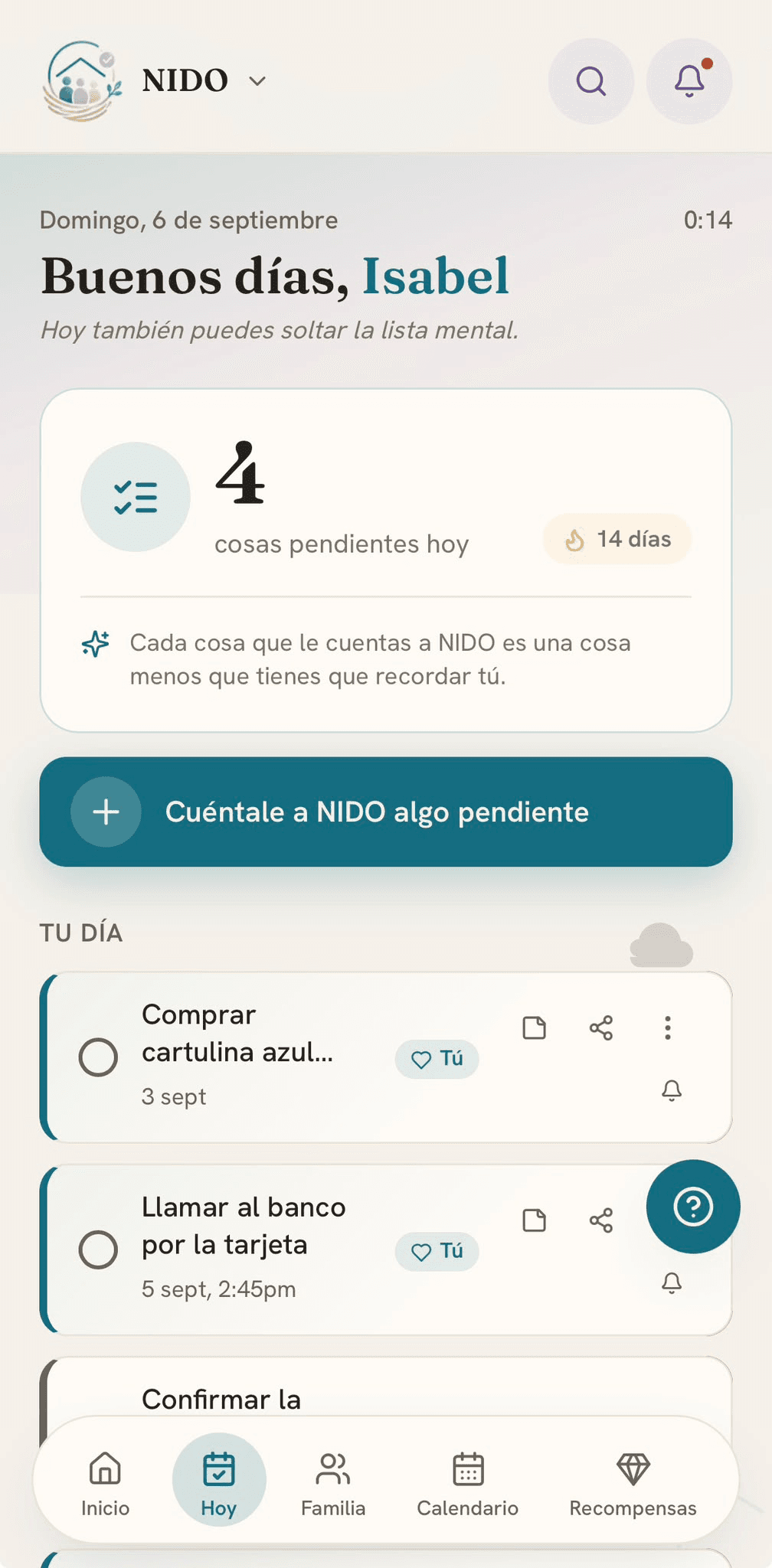 Pantalla Hoy